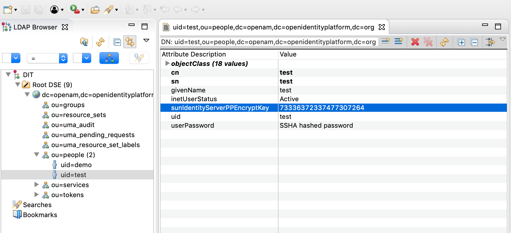 Apache DS User Properties