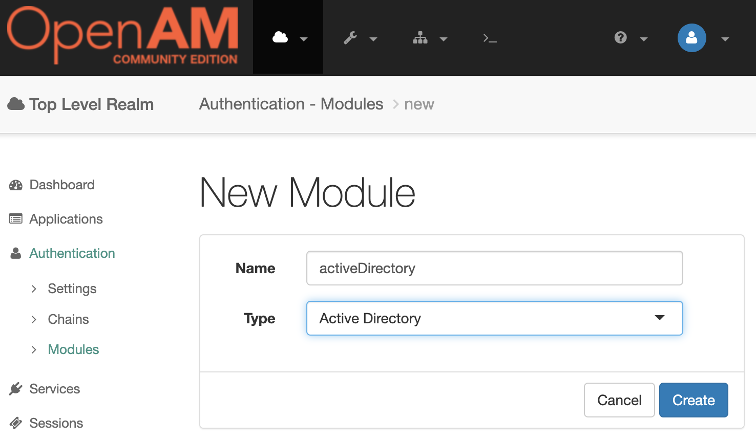 OpenAM new Active Directory Module