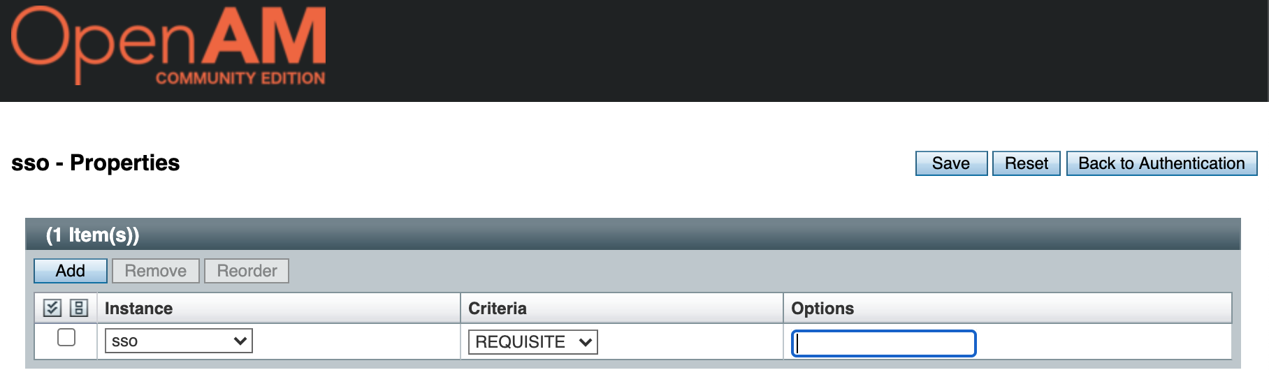 SSO Serveros Authentication Module Settings