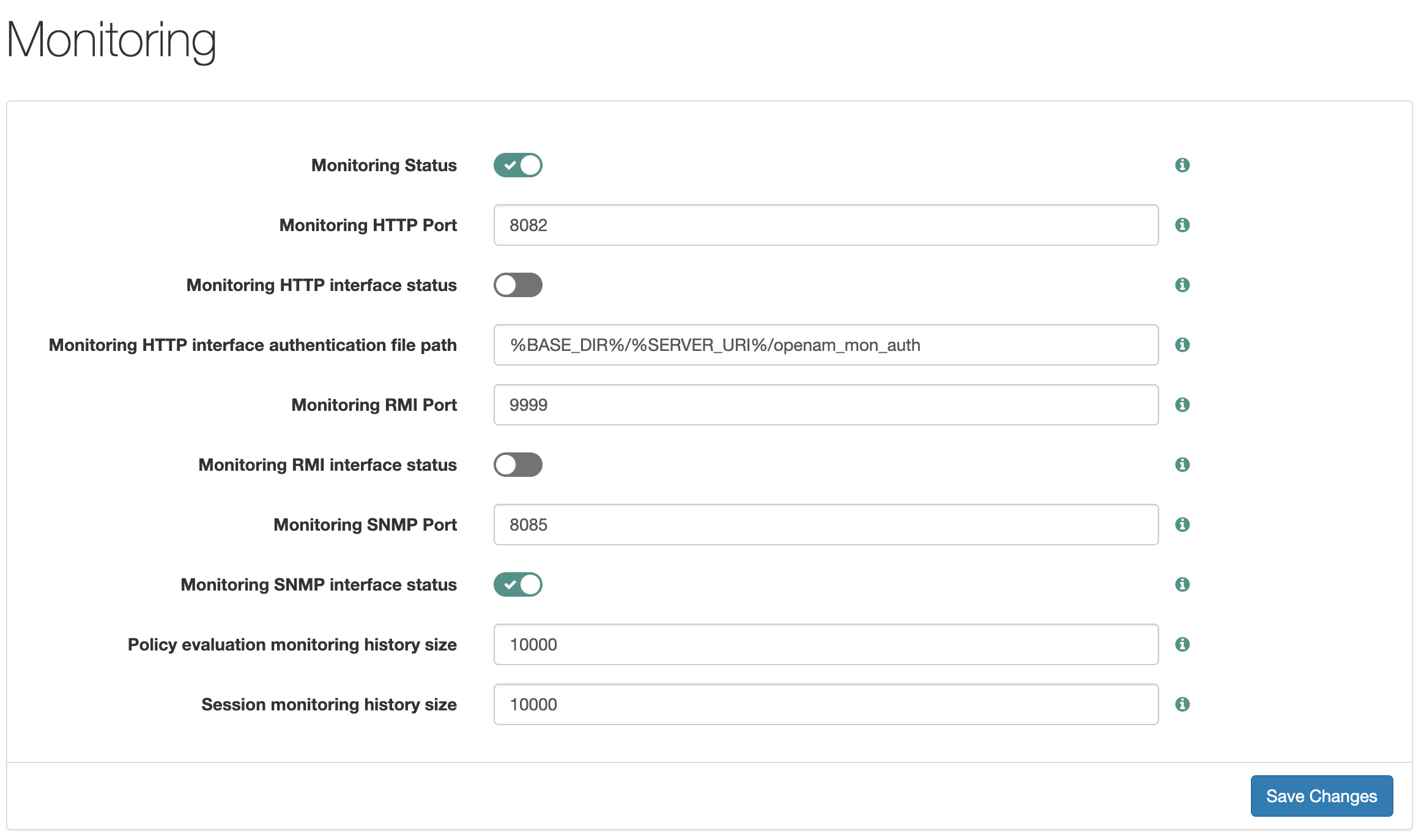 OpenAM monitoring