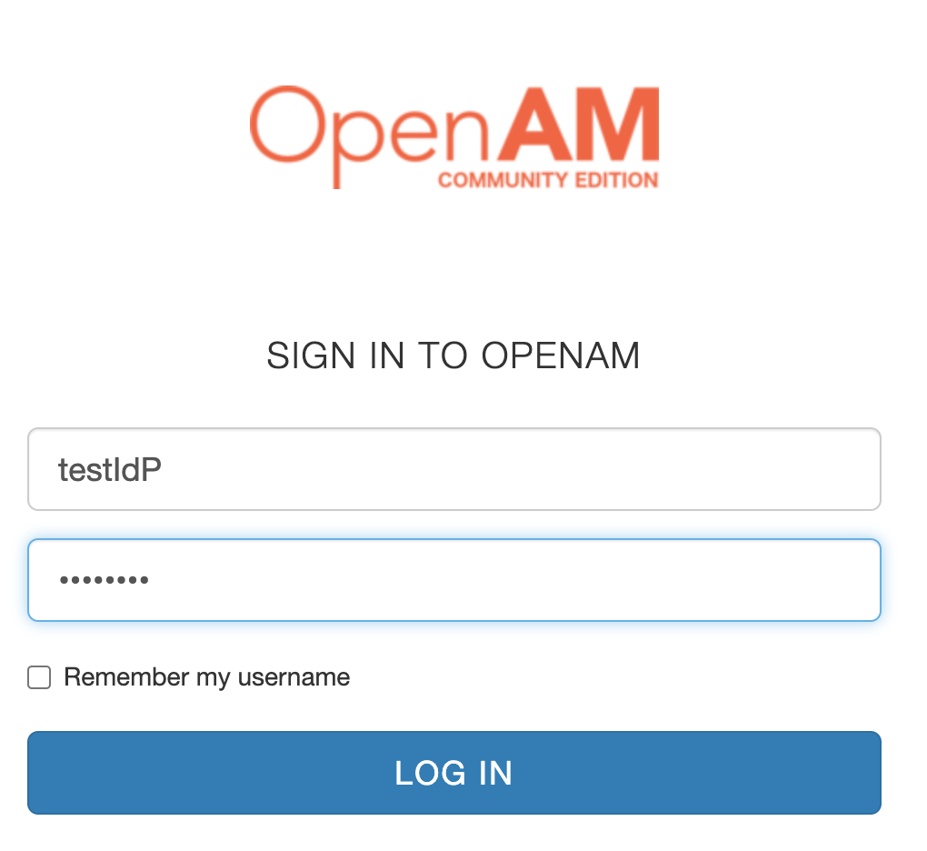 OpenAM sign in
