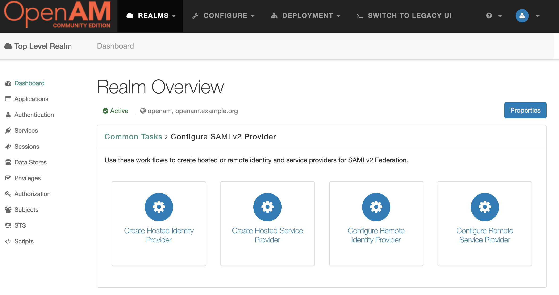 Configure SAML v2 Provider